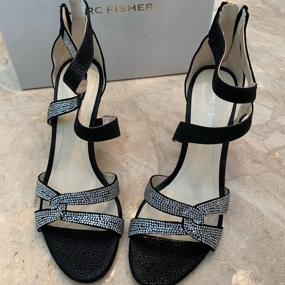PRICE✂️ Marc Fisher Lexcie - Black Multi Suede - Picture 3 of 8